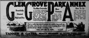 Glen Grove development 1912